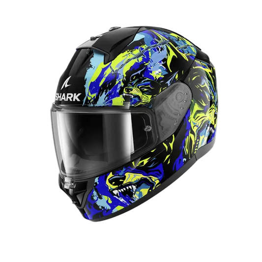 SHARK RIDILL 2 BEAST RAGING CASCHI INTEGRALI NERO BLU VERDE – Yamoto.it