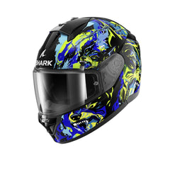SHARK RIDILL 2 BEAST RAGING CASCHI INTEGRALI NERO BLU VERDE