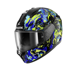 SHARK RIDILL 2 BEAST RAGING CASCHI INTEGRALI NERO BLU VERDE 