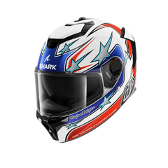 SHARK SPARTAN GT PRO FLAGSTAFF Integrali Caschi bianco Rosso Blu 