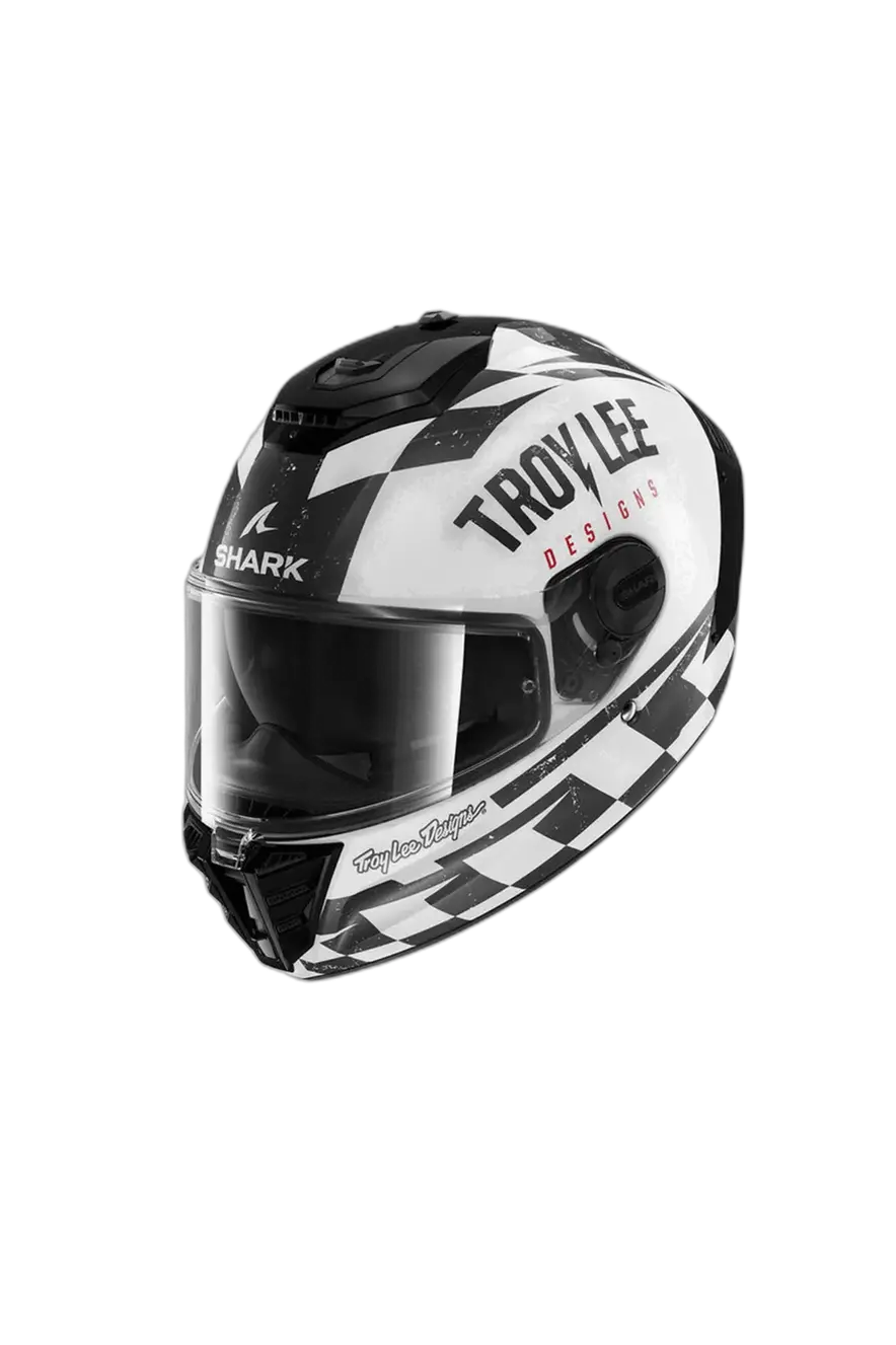 SHARK SPARTAN RS Moto Integrali Caschi Blanco Negro 