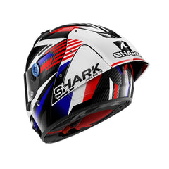 SHARK AERON-GP FIM RACING #1 FIRSTLAP Carbonio Integrale Caschi Blu Rosso