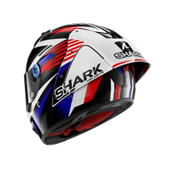 SHARK AERON-GP FIM RACING #1 FIRSTLAP Carbonio Integrale Caschi Blu Rosso 