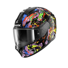 SHARK RIDILL 2 BEAST RAGING CASCHI INTEGRALI NERO VIOLA GIALLO 