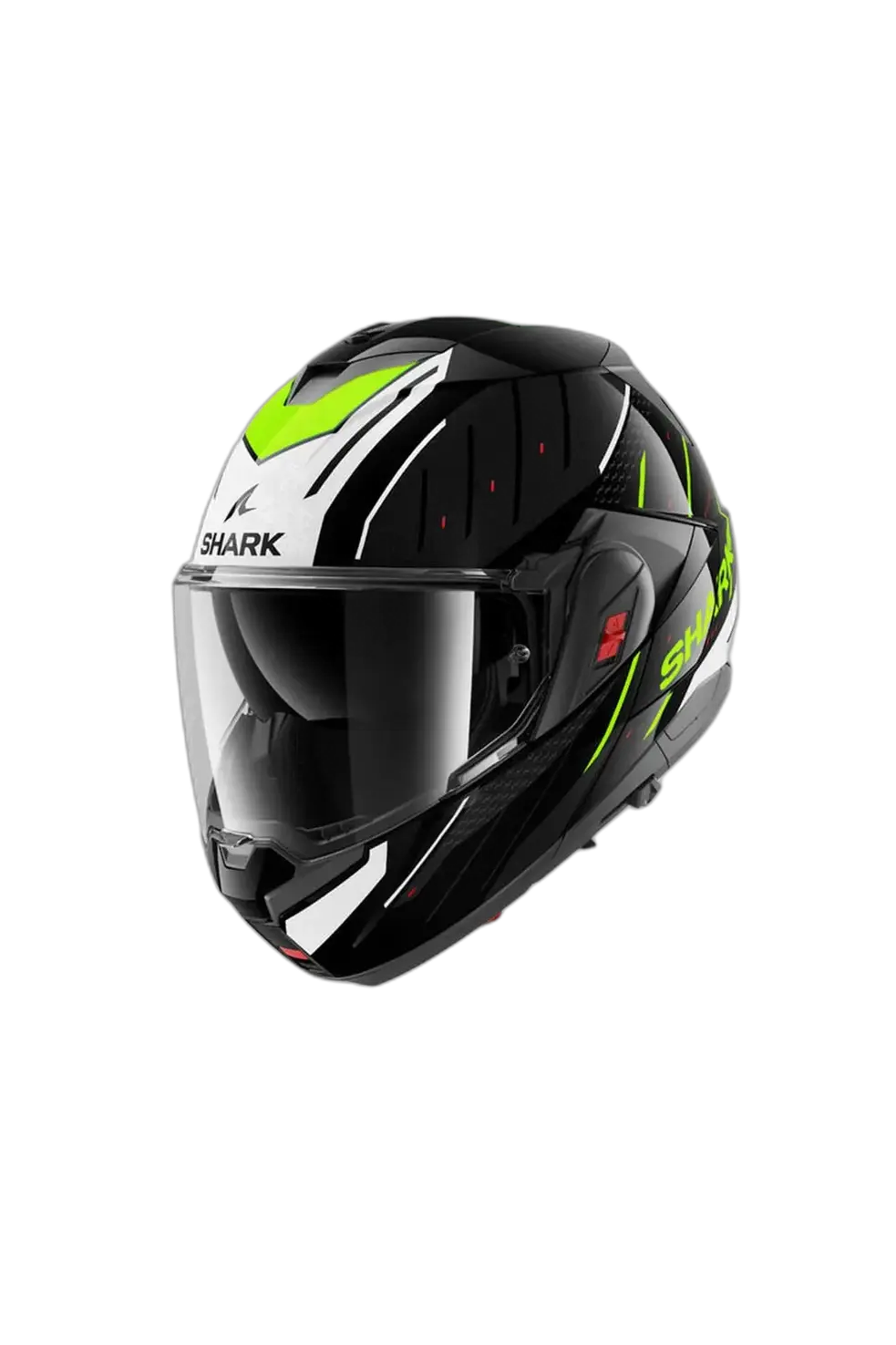 SHARK OXO RYDGER Modulare Flip-Up Caschi Nero Bianco Giallo 