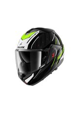 SHARK OXO RYDGER Modulare Flip-Up Caschi Nero Bianco Giallo 
