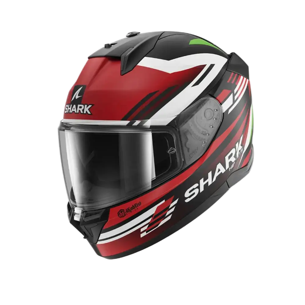 SHARK D-SKWAL 3 FIRSTLAP Integral Caschi Nero Opaco Rosso Verde 