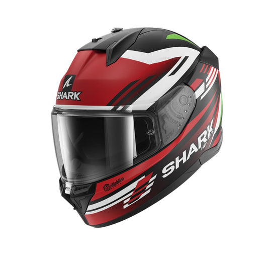 SHARK D-SKWAL 3 FIRSTLAP Integral Caschi Nero Opaco Rosso Verde