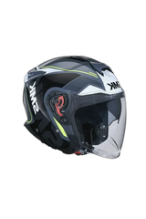SMK GTJ ESCAPE MA213 Moto Jet Caschi Opaco Nero Bianco 