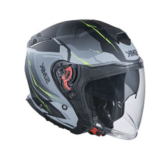 SMK GTJ ESCAPE MA264 MOTO CASCHI JET OPACO NERO GRIGIO
