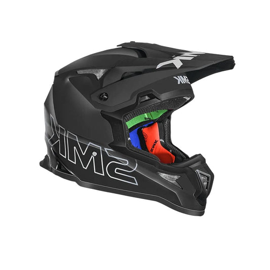 SMK ALLTERRA SOLID MA260 MOTO CROSS CASCHI OPACO NERO