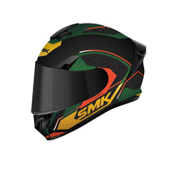 SMK TYPHOON RD1 MA287 MOTO INTEGRALE CASCHI NERO VERDE ROSSO 