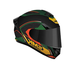 SMK TYPHOON RD1 MA287 MOTO INTEGRALE CASCHI NERO VERDE ROSSO 