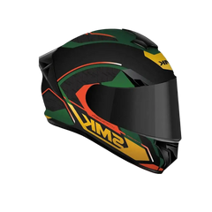 SMK TYPHOON RD1 MA287 Moto Integrale Caschi Nero Verde Rosso 