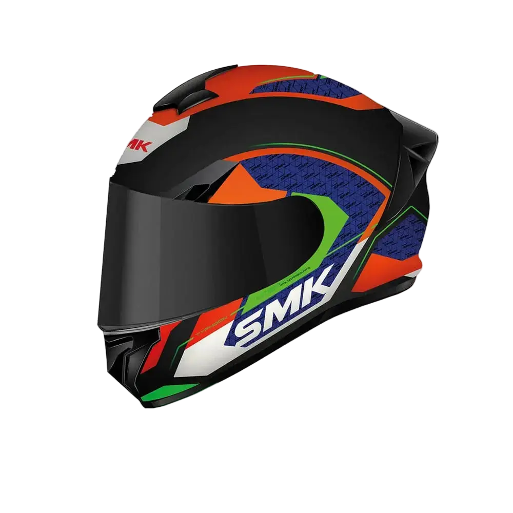SMK TYPHOON RD1 MA235 Moto Integrale Caschi Nero Rosso Blu 