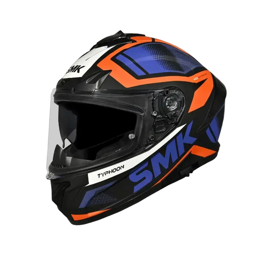 SMK TYPHOON THORN MA276 MOTO INTEGRALE CASCHI NERO BLU ARANCIONE – Yamoto.it