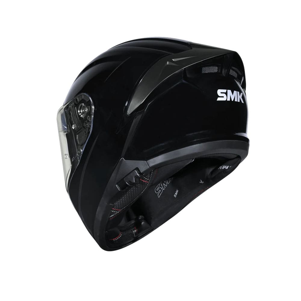 SMK TYPHOON SOLID GL200 MOTO INTEGRALE CASCHI NERO LUCIDO