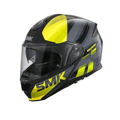 SMK GULLWING TOURLEADER MA646 MOTO MODULARE CASCHI NERO GRIGIO GIALLO FLOU