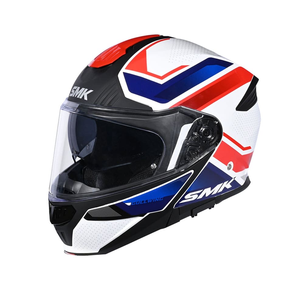 SMK GULLWING MODULAR MOTO CASCO DECORADO BRILLO (GL153)