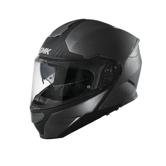 SMK GULLWING SOLID ANTRACITA GLDA600 MOTO MODULARE CASCHI NERO