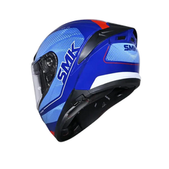 SMK TYPHOON MA553 Moto Integrali Caschi Opaco Blu Rosso Bianco 