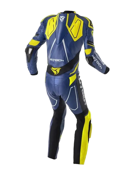 R-Tech Rising Star Kangaroo Mix Tuta Moto Intera Blu/Giallo Uomo
