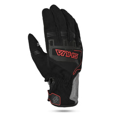 Shua - Sea Breeze Guantes Nero/Grigio/Rosso 