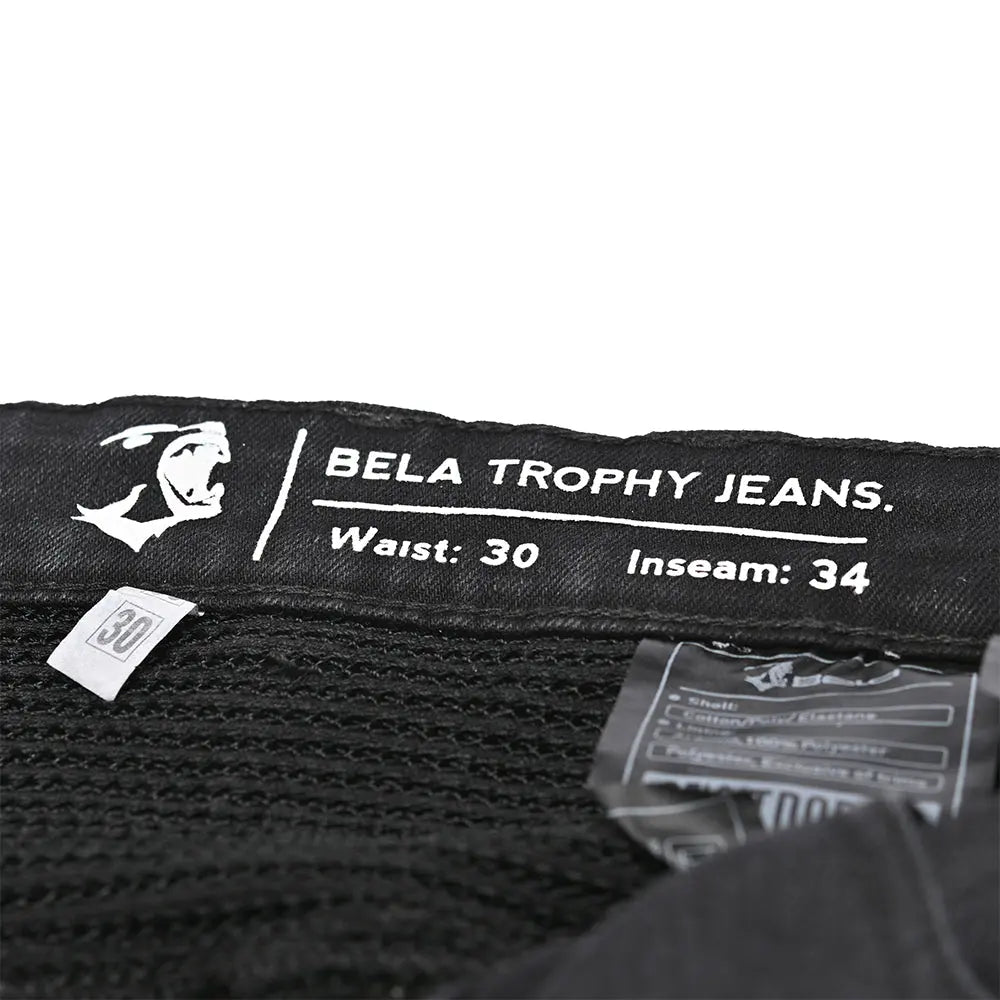 BELA Trofeo di Kevlar 34L cucitura interna Pantaloni Nero 