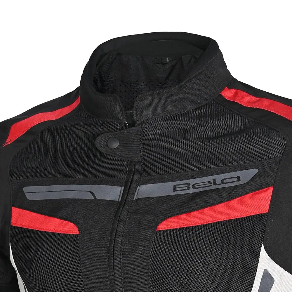 Bela Sprinter Giacca moto per donna Nero/Ghiaccio/Rosso 