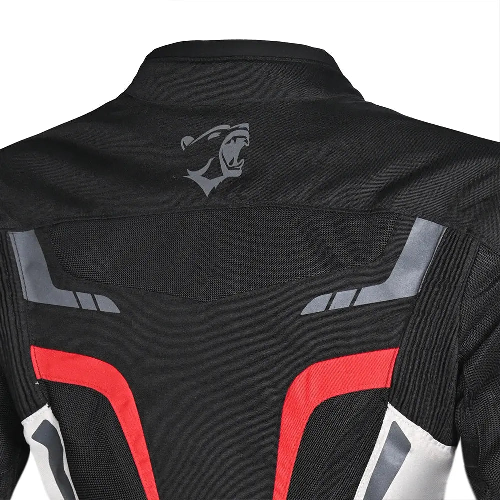 Bela Sprinter Giacca moto per donna Nero/Ghiaccio/Rosso 
