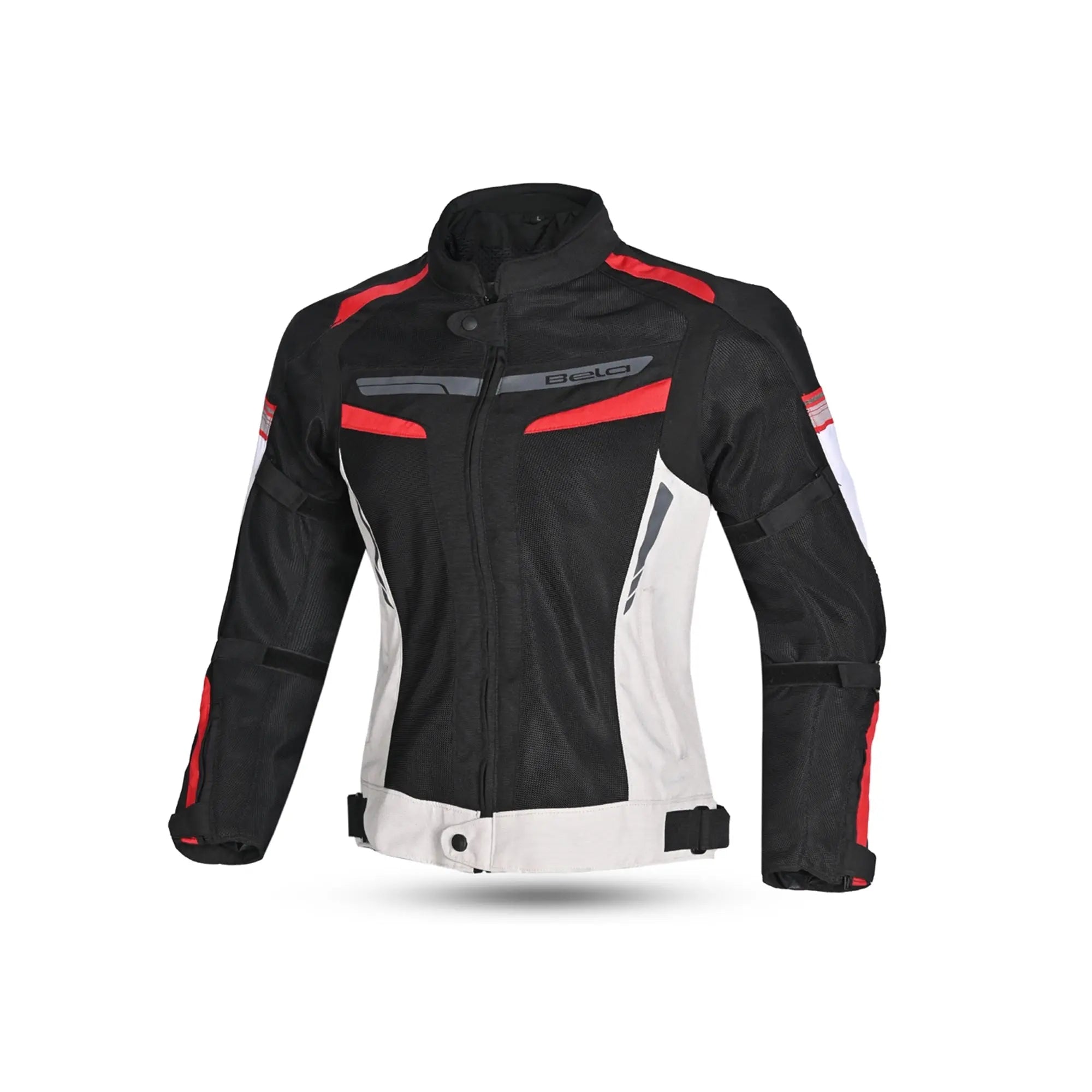 Bela Sprinter Giacca moto per donna Nero/Ghiaccio/Rosso 