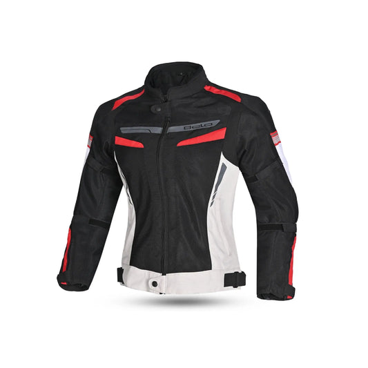 Bela Sprinter Giacca moto per donna Nero/Ghiaccio/Rosso 
