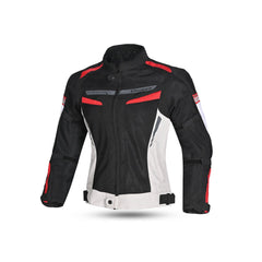 Bela Sprinter Giacca moto per donna Nero/Ghiaccio/Rosso 