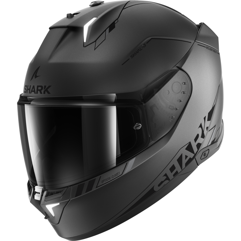 SHARK SKWAL i3 integral Casco Antracita Negro Mate Plata