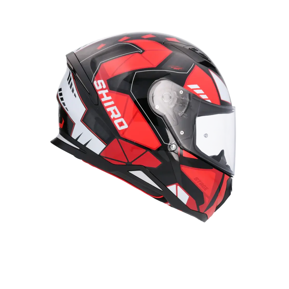 SHIRO CASCO HUNTER SH-890 STAGE NEGRO_ROJO