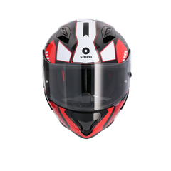 SHIRO CASCO HUNTER SH-890 STAGE NEGRO_ROJO