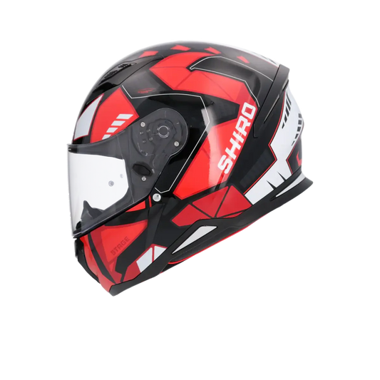 SHIRO CASCO HUNTER SH-890 STAGE NEGRO_ROJO