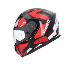 SHIRO CASCO HUNTER SH-890 STAGE NEGRO_ROJO