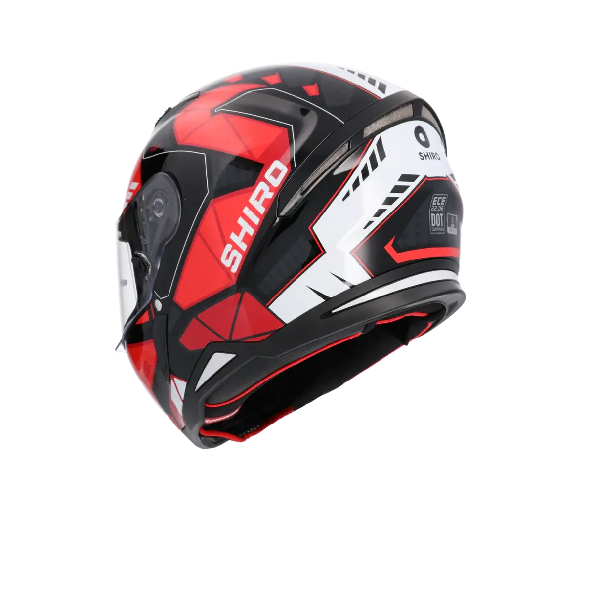 SHIRO CASCO HUNTER SH-890 STAGE NEGRO_ROJO