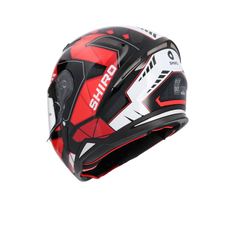 SHIRO CASCO HUNTER SH-890 STAGE NEGRO_ROJO