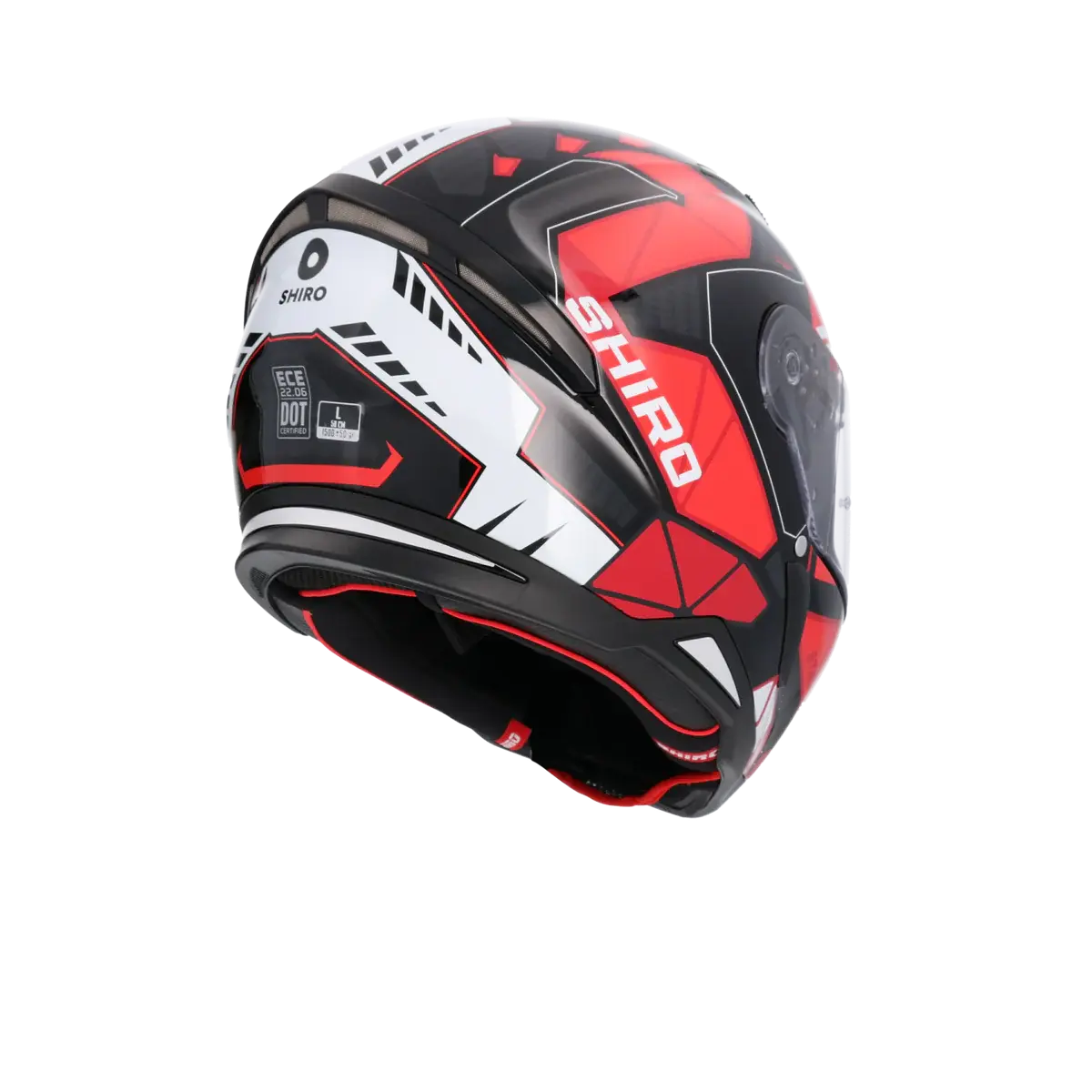 SHIRO CASCO HUNTER SH-890 STAGE NEGRO_ROJO