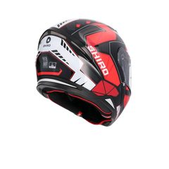 SHIRO CASCO HUNTER SH-890 STAGE NEGRO_ROJO