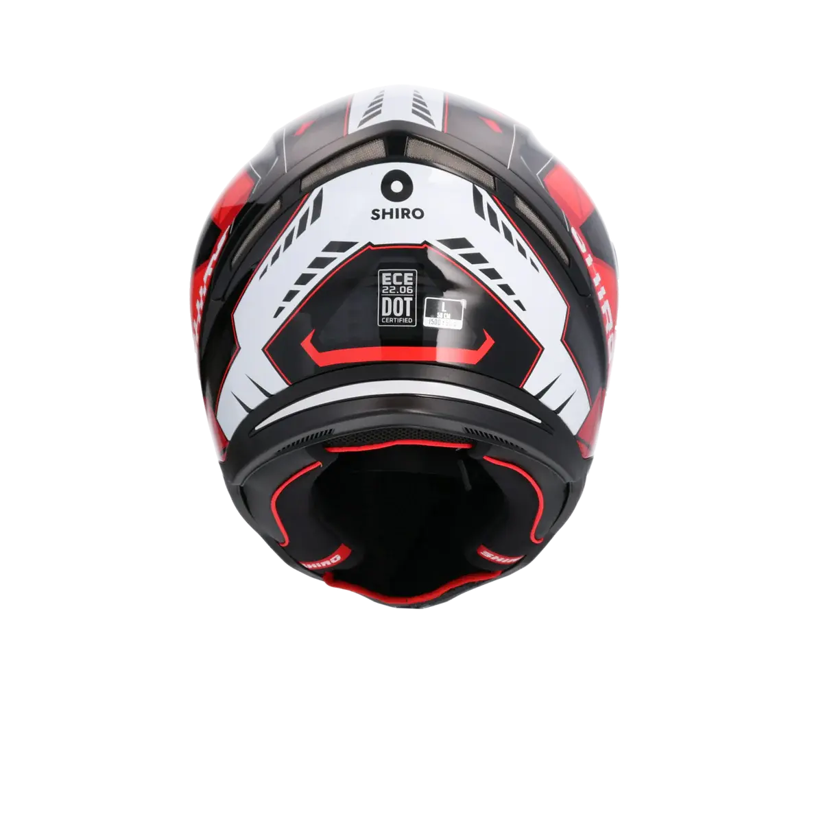 SHIRO CASCO HUNTER SH-890 STAGE NEGRO_ROJO