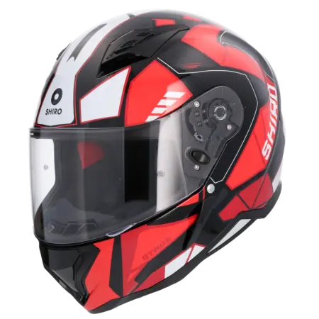 SHIRO CASCO HUNTER SH-890 STAGE NEGRO_ROJO