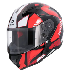 SHIRO CASCO HUNTER SH-890 STAGE NEGRO_ROJO