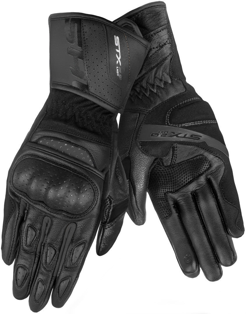 SHIMA STX 2.0 GUANTES LARGOS DE MOTO MUJER NEGRO 