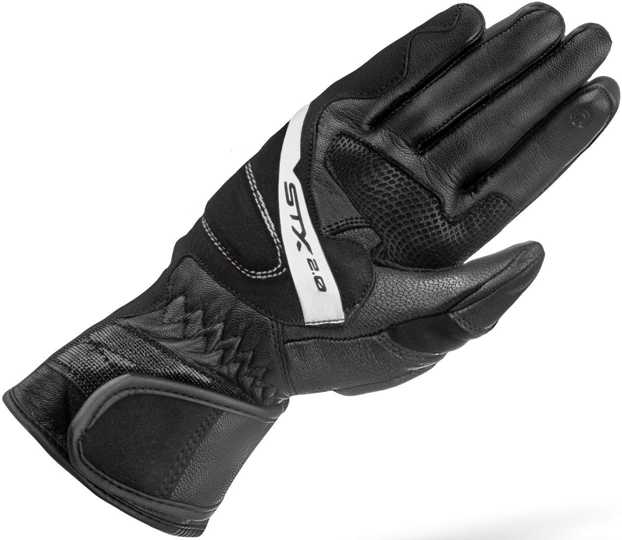 SHIMA STX 2.0 GUANTES LARGOS DE MOTO HOMBRE NEGRO BLANCO (Maximo Moto S.L)