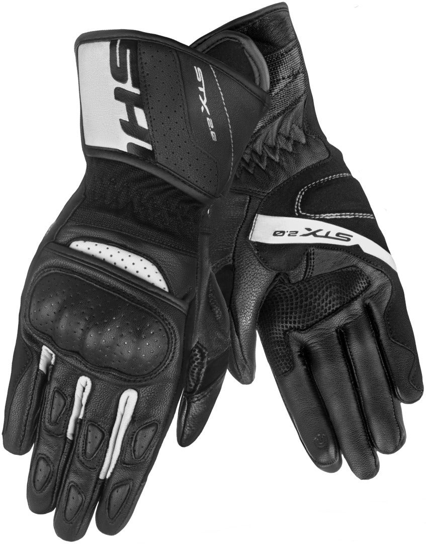 SHIMA STX 2.0 GUANTES LARGOS DE MOTO HOMBRE NEGRO BLANCO (Maximo Moto S.L)