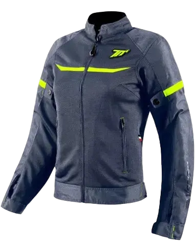 SEVENTY SD-JR30.2 MOJAVE GIACCA MOTO DA DONNA GRIGIO/GIALLO FLUO 