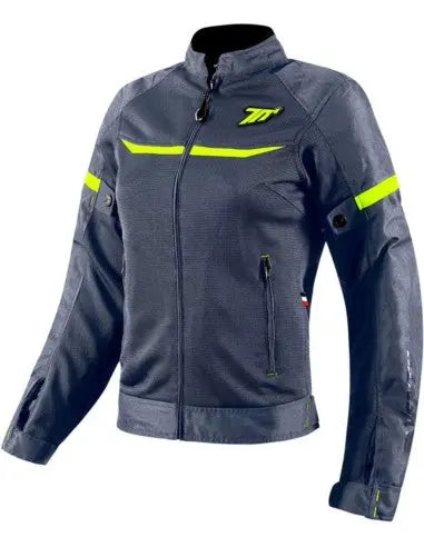 SEVENTY SD-JR30.2 MOJAVE GIACCA MOTO DA DONNA GRIGIO/GIALLO FLUO 